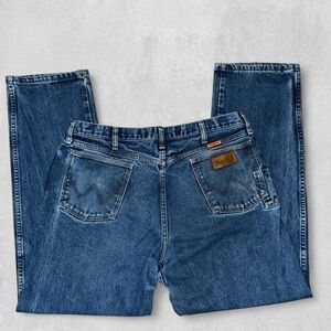 Wrangler FR Flame Resistant Jeans Men's 38x32 Blue FR31MWZ Relaxed Fit HRC2-2112